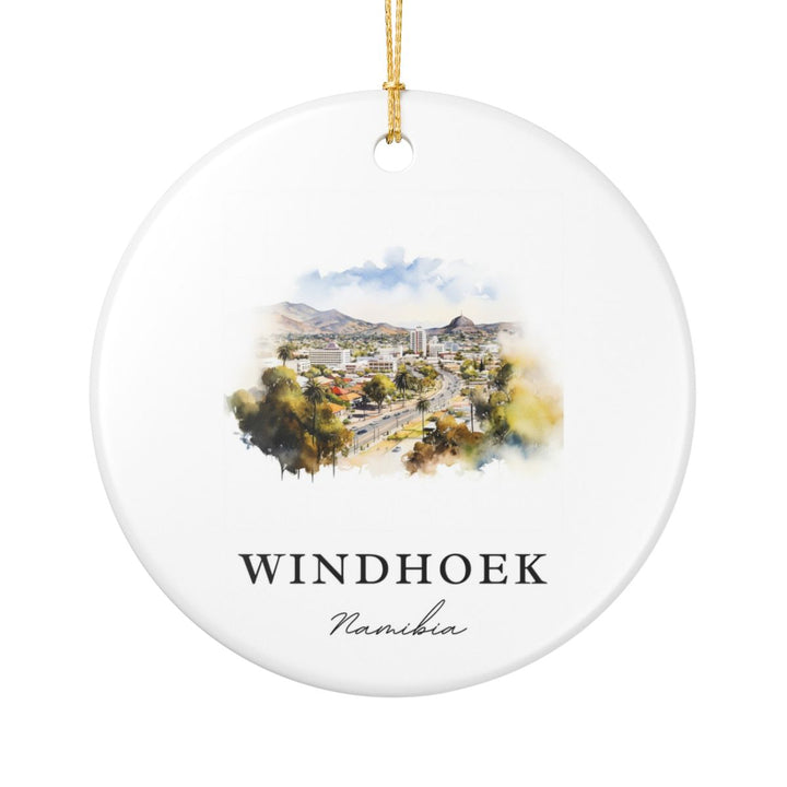 Windhoek Namibia Ornament: Unique Windhoek Souvenir, Windhoek Namibia Xmas Decor, and Authentic Windhoek Gift