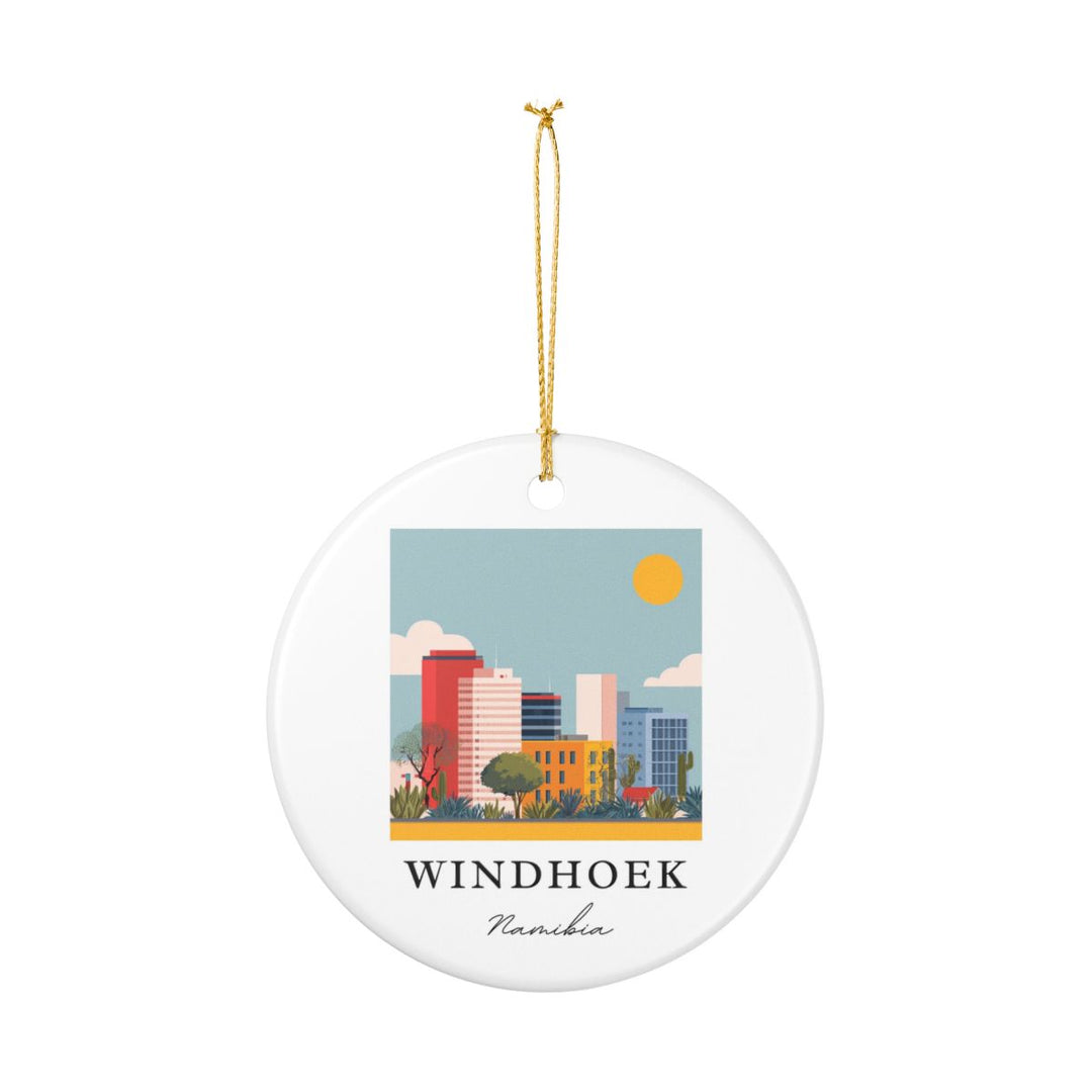Windhoek Namibia Ornament: Unique Windhoek Souvenir, Windhoek Namibia Xmas Decor, and Authentic Windhoek Gift