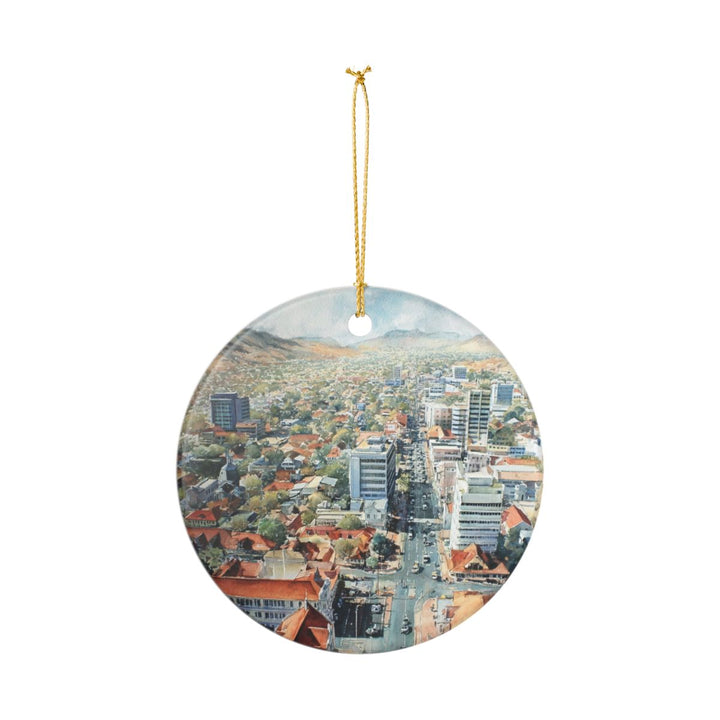 Windhoek Namibia Ornament: Unique Windhoek Souvenir, Windhoek Namibia Xmas Decor, and Authentic Windhoek Gift