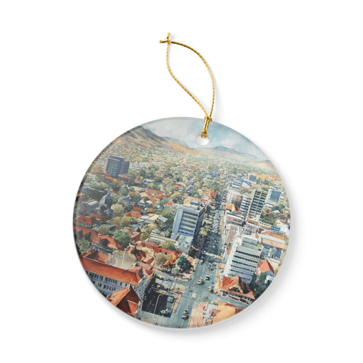 Windhoek Namibia Ornament: Unique Windhoek Souvenir, Windhoek Namibia Xmas Decor, and Authentic Windhoek Gift