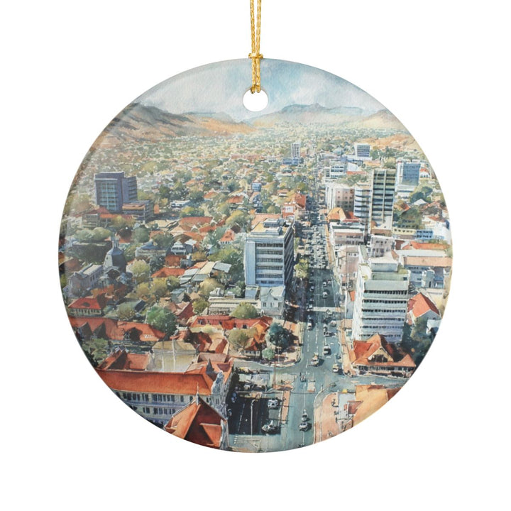 Windhoek Namibia Ornament: Unique Windhoek Souvenir, Windhoek Namibia Xmas Decor, and Authentic Windhoek Gift