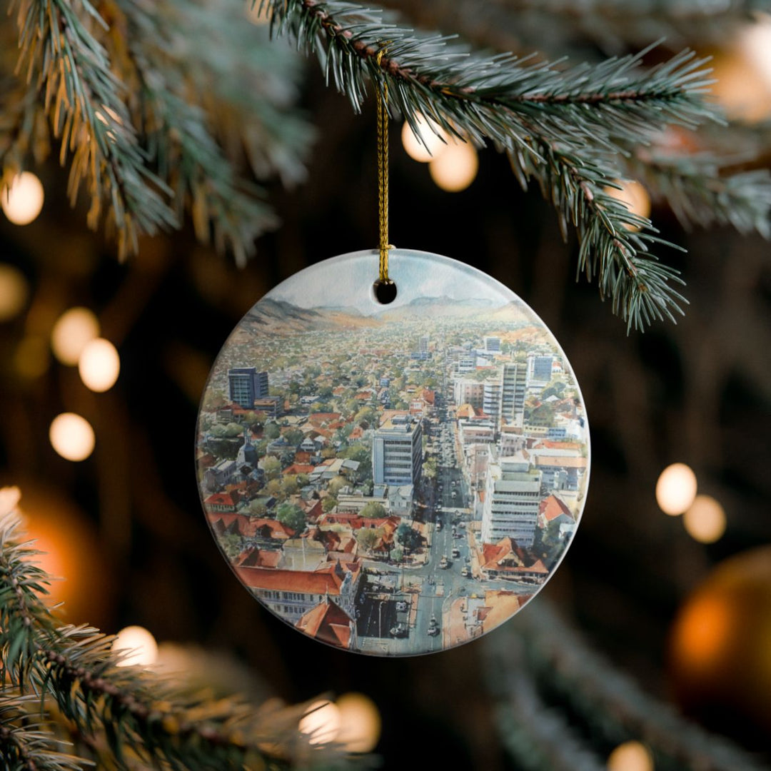 Windhoek Namibia Ornament: Unique Windhoek Souvenir, Windhoek Namibia Xmas Decor, and Authentic Windhoek Gift