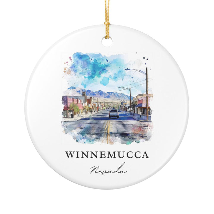 Winnemucca Nevada Ornament: Unique Winnemucca Nevada Souvenir, Winnemucca Nevada Xmas Decor, and Authentic Winnemucca Nevada Gift