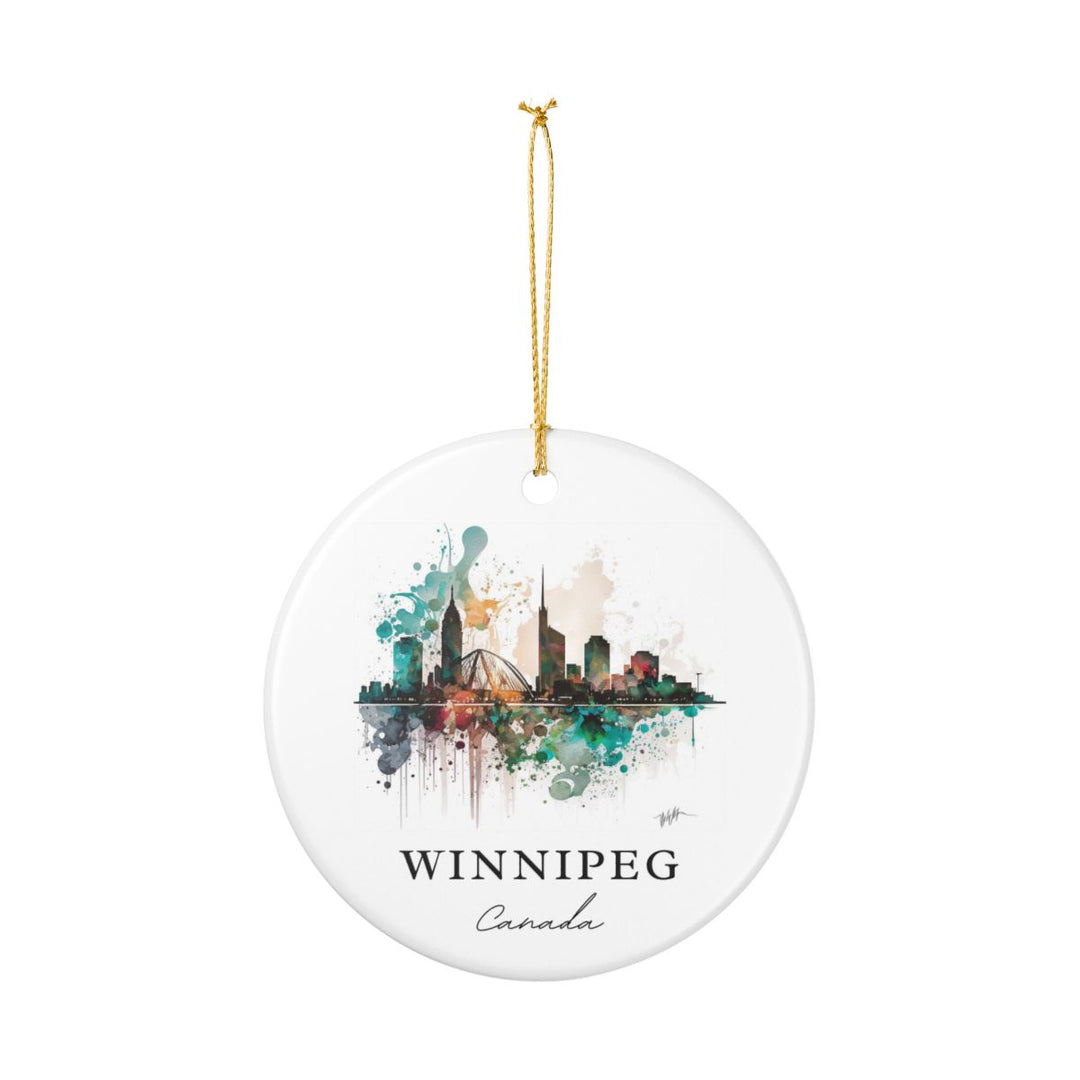 Winnipeg Canada Ornament: Unique Winnipeg Souvenir, Winnipeg Canada Xmas Decor, and Authentic Winnipeg Gift