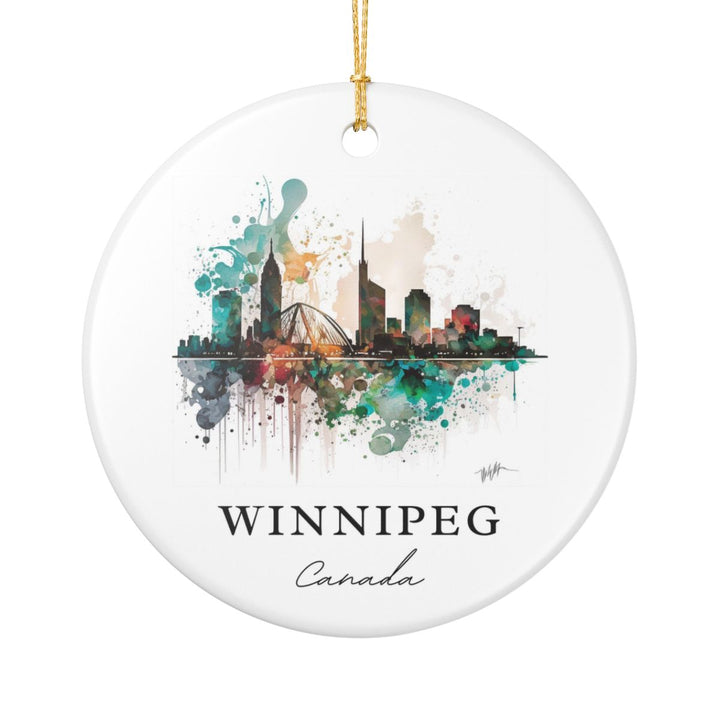 Winnipeg Canada Ornament: Unique Winnipeg Souvenir, Winnipeg Canada Xmas Decor, and Authentic Winnipeg Gift