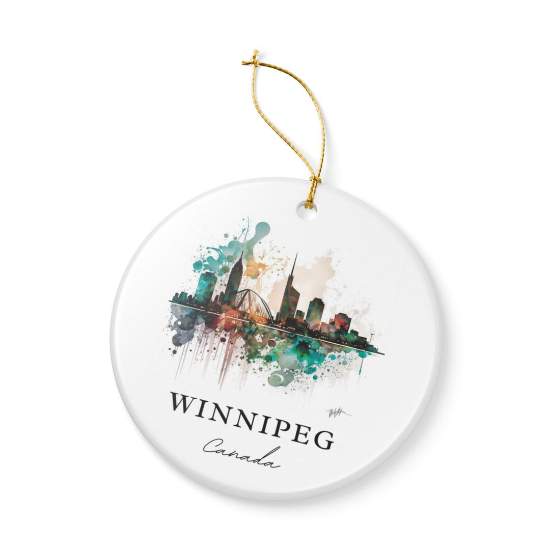 Winnipeg Canada Ornament: Unique Winnipeg Souvenir, Winnipeg Canada Xmas Decor, and Authentic Winnipeg Gift