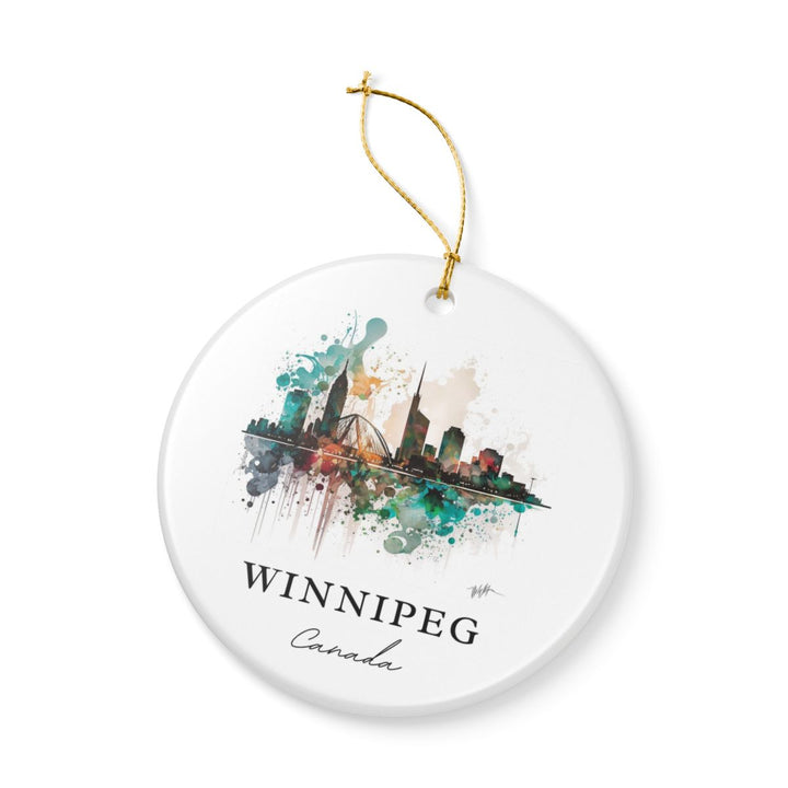 Winnipeg Canada Ornament: Unique Winnipeg Souvenir, Winnipeg Canada Xmas Decor, and Authentic Winnipeg Gift