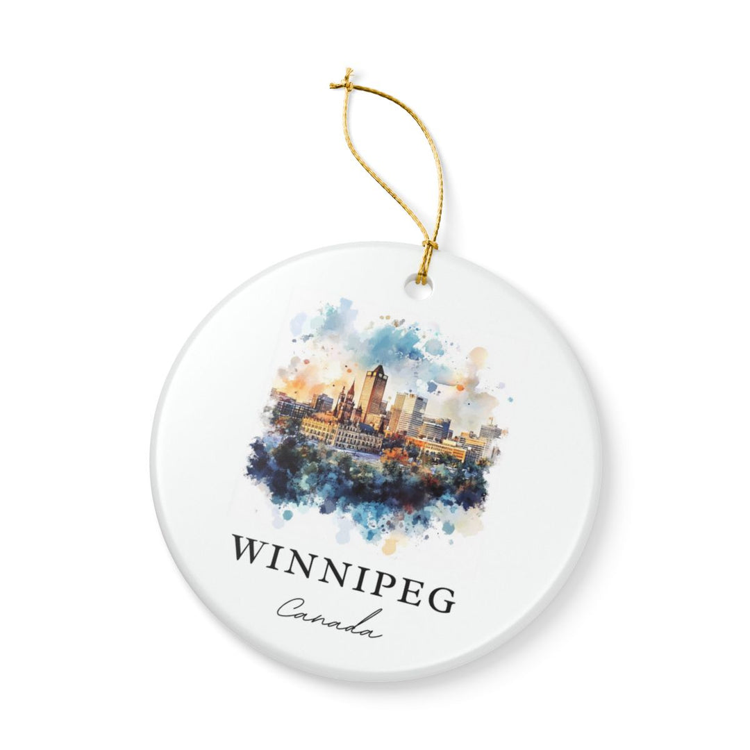 Winnipeg Canada Ornament: Unique Winnipeg Souvenir, Winnipeg Canada Xmas Decor, and Authentic Winnipeg Gift