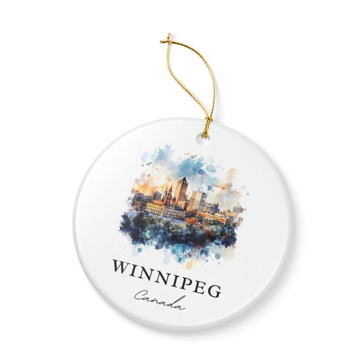 Winnipeg Canada Ornament: Unique Winnipeg Souvenir, Winnipeg Canada Xmas Decor, and Authentic Winnipeg Gift