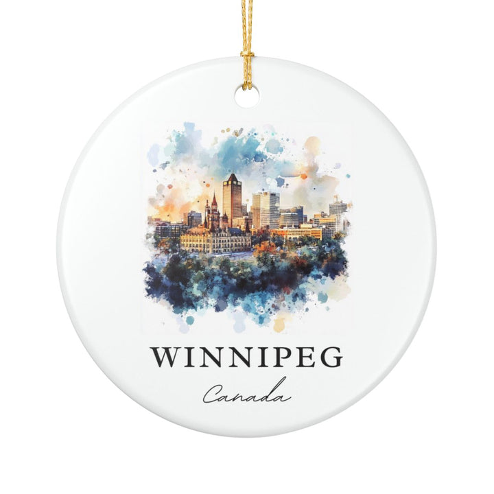 Winnipeg Canada Ornament: Unique Winnipeg Souvenir, Winnipeg Canada Xmas Decor, and Authentic Winnipeg Gift