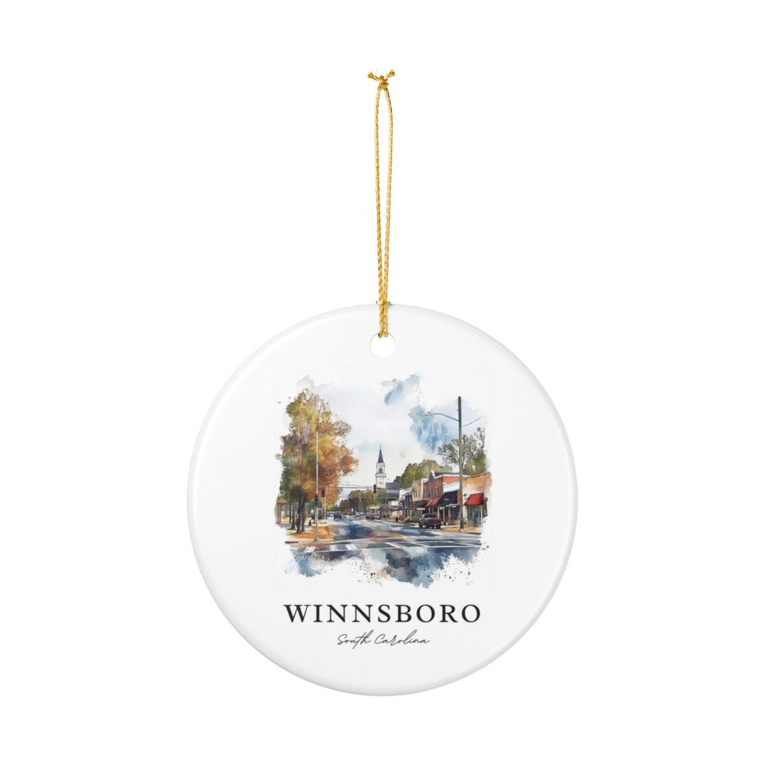 Winnsboro South Carolina Ornament: Unique Winnsboro Souvenir, Winnsboro South Carolina Xmas Decor, and Authentic Winnsboro Gift