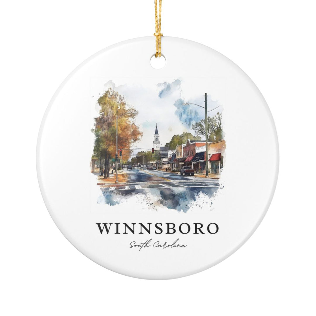Winnsboro South Carolina Ornament: Unique Winnsboro Souvenir, Winnsboro South Carolina Xmas Decor, and Authentic Winnsboro Gift