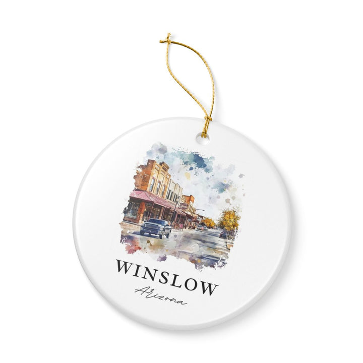 Winslow Arizona Ornament: Unique Winslow Arizona Souvenir, Winslow Arizona Xmas Decor, and Authentic Winslow Arizona Gift