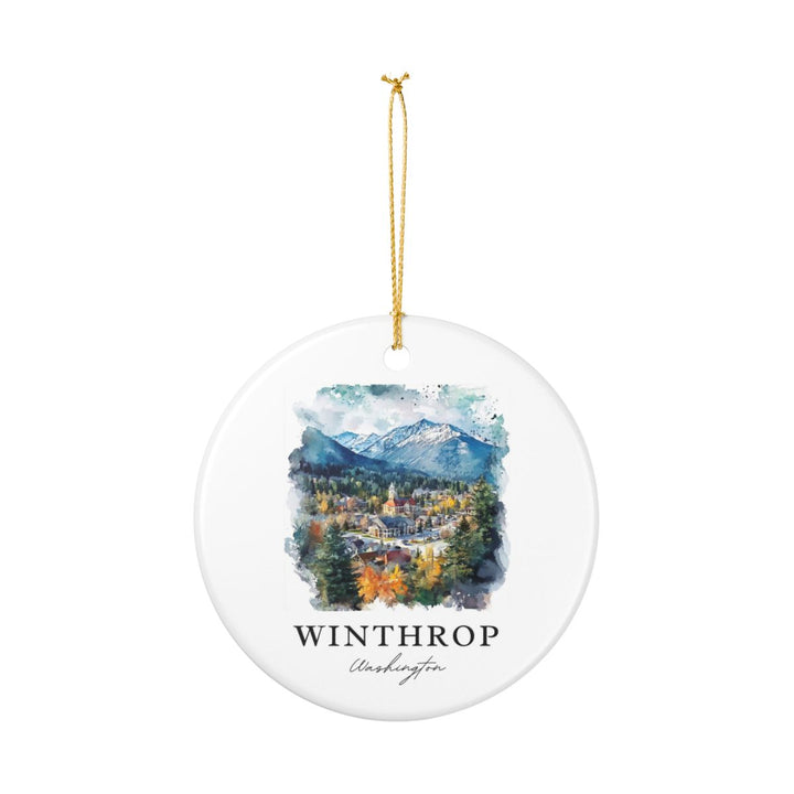 Winthrop Washington Ornament: Unique Winthrop Souvenir, Winthrop Washington Xmas Decor, and Authentic Winthrop Gift