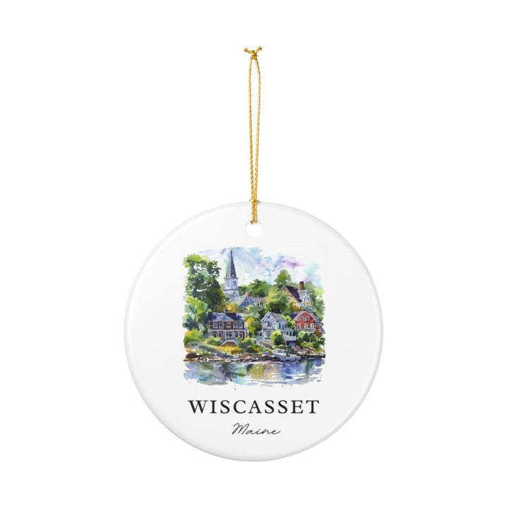 Wiscasset Maine Ornament: Unique Wiscasset Souvenir, Wiscasset Maine Xmas Decor, and Authentic Wiscasset Gift