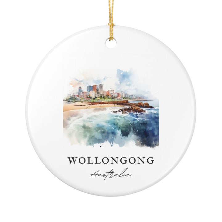 Wollongong Australia Ornament: Unique Wollongong Australia Souvenir, Wollongong Australia Xmas Decor, and Authentic Wollongong Australia Gift