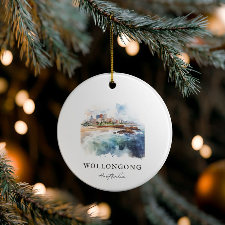 Wollongong Australia Ornament: Unique Wollongong Australia Souvenir, Wollongong Australia Xmas Decor, and Authentic Wollongong Australia Gift