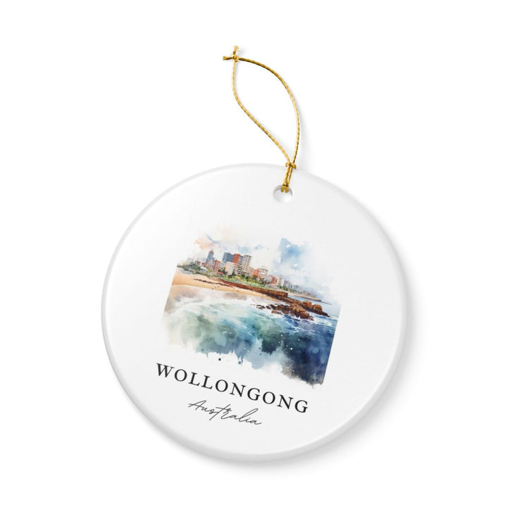 Wollongong Australia Ornament: Unique Wollongong Australia Souvenir, Wollongong Australia Xmas Decor, and Authentic Wollongong Australia Gift