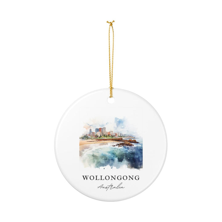 Wollongong Australia Ornament: Unique Wollongong Australia Souvenir, Wollongong Australia Xmas Decor, and Authentic Wollongong Australia Gift