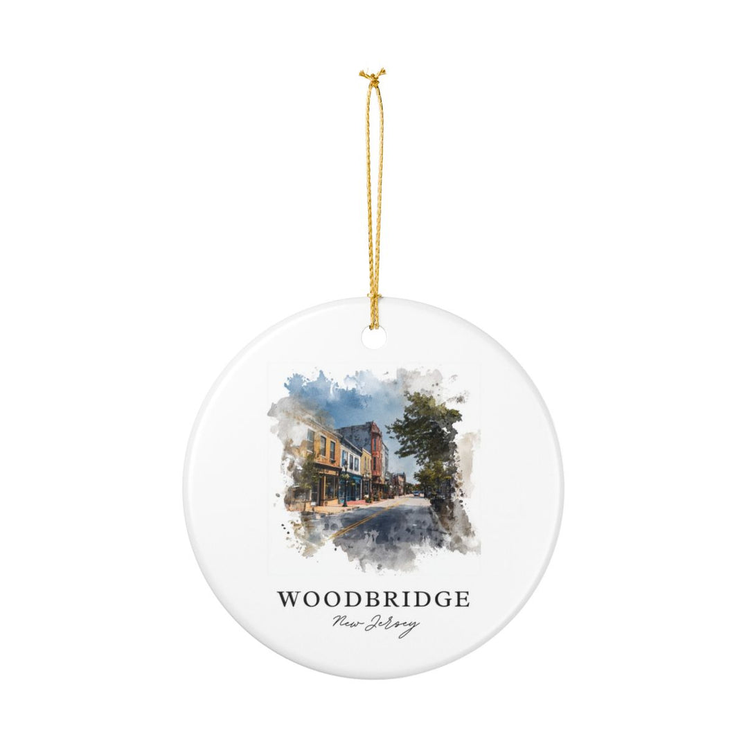 Woodbridge New Jersey USA Ornament: Unique Woodbridge Souvenir, Woodbridge New Jersey Xmas Decor, and Authentic Woodbridge Gift