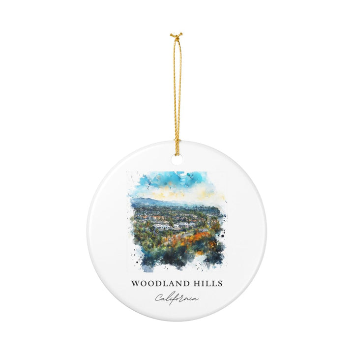 Woodland Hills California Ornament: Unique Woodland Hills Souvenir, Woodland Hills California Xmas Decor, and Authentic Woodland Hills Gift