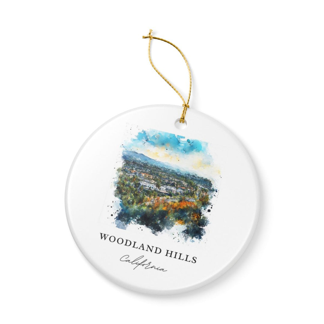 Woodland Hills California Ornament: Unique Woodland Hills Souvenir, Woodland Hills California Xmas Decor, and Authentic Woodland Hills Gift