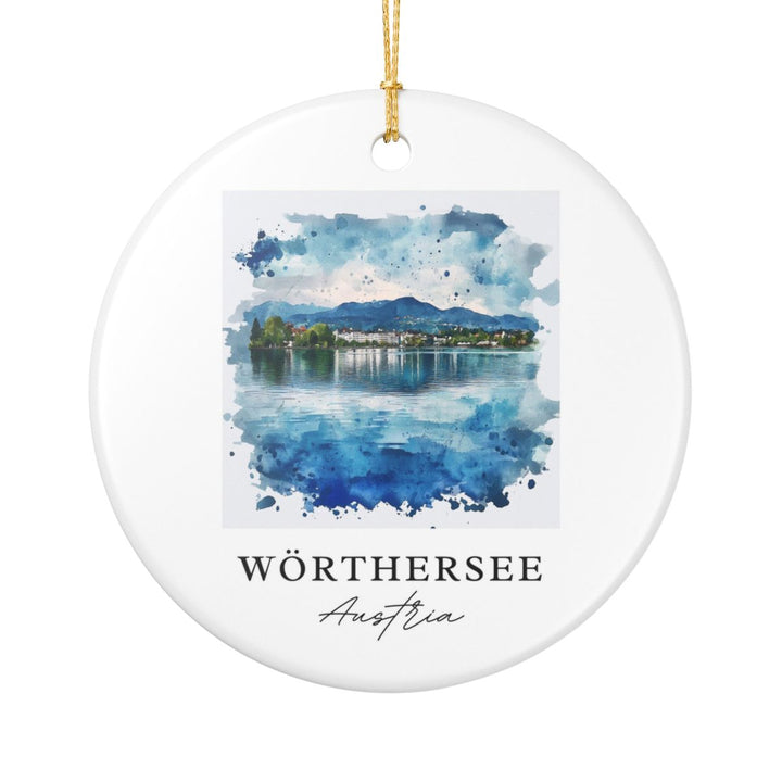 Wörthersee Austria Ornament: Unique Wörthersee Souvenir, Wörthersee Austria Xmas Decor, and Authentic Wörthersee Gift