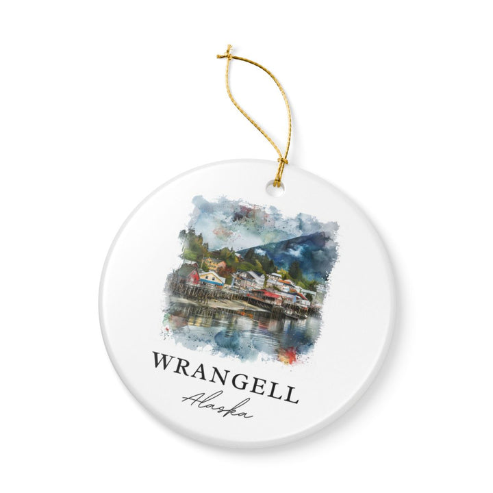 Wrangell Alaska Ornament: Unique Wrangell Alaska Souvenir, Wrangell Alaska Xmas Decor, and Authentic Wrangell Alaska Gift