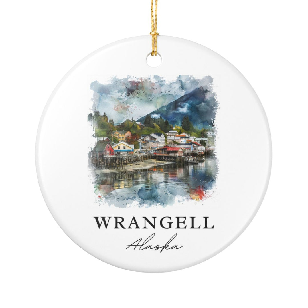 Wrangell Alaska Ornament: Unique Wrangell Alaska Souvenir, Wrangell Alaska Xmas Decor, and Authentic Wrangell Alaska Gift