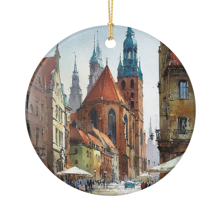 Wroclaw Poland Ornament: Unique Wroclaw Poland Souvenir, Wroclaw Poland Xmas Decor, and Authentic Wroclaw Poland Gift