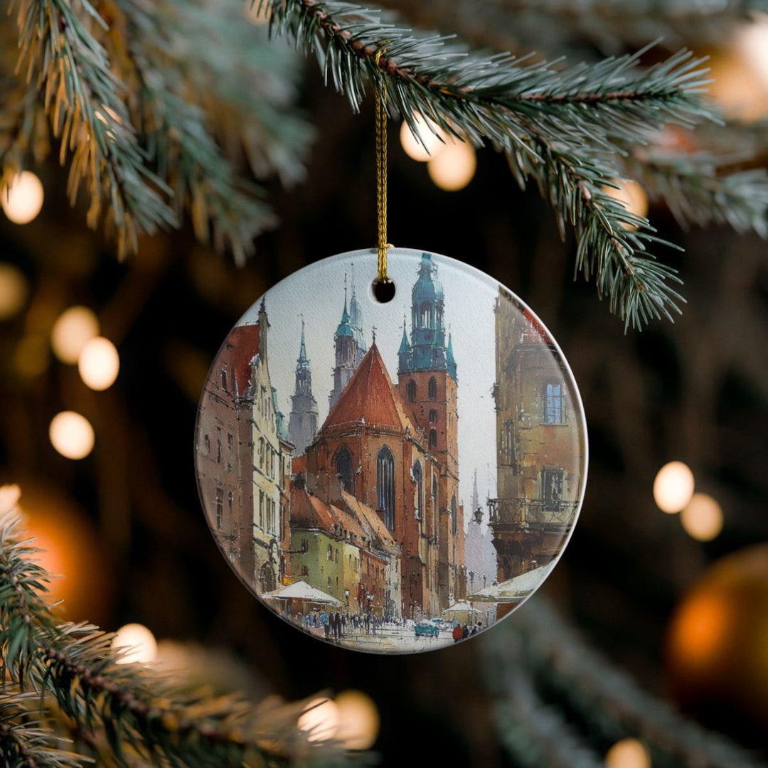 Wroclaw Poland Ornament: Unique Wroclaw Poland Souvenir, Wroclaw Poland Xmas Decor, and Authentic Wroclaw Poland Gift