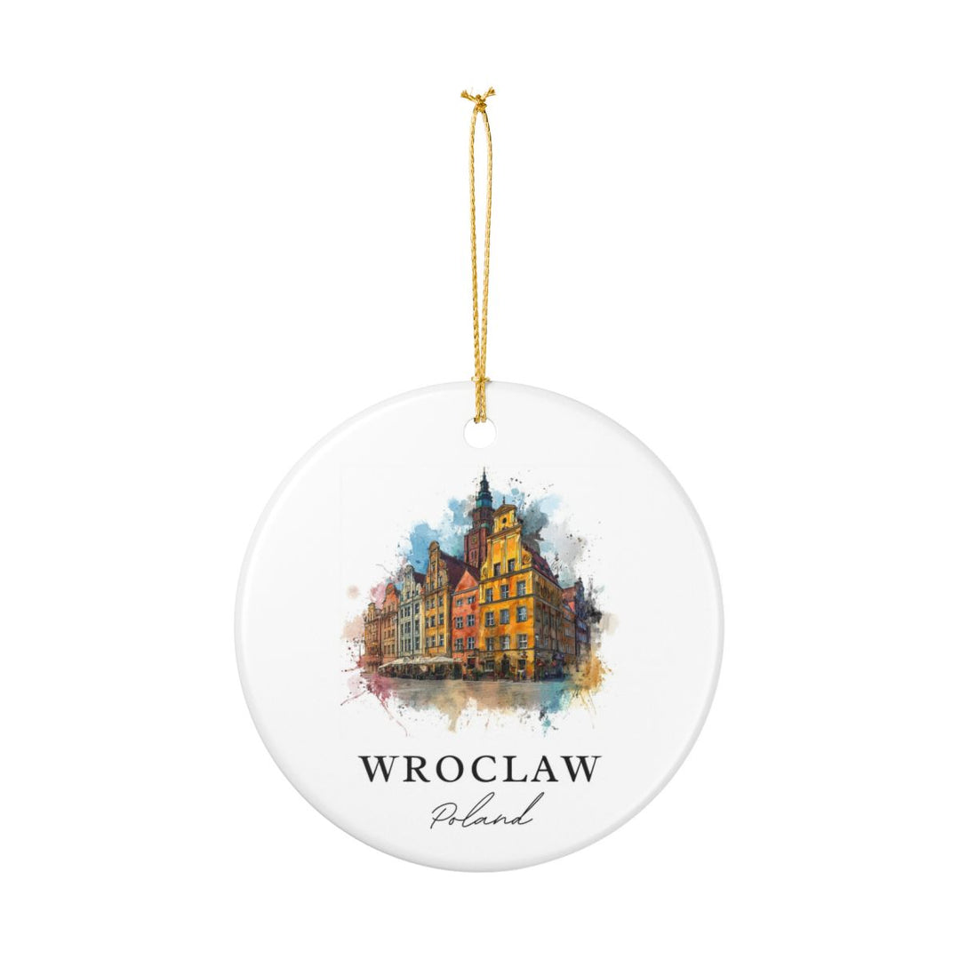 Wroclaw Poland Ornament: Unique Wroclaw Poland Souvenir, Wroclaw Poland Xmas Decor, and Authentic Wroclaw Poland Gift