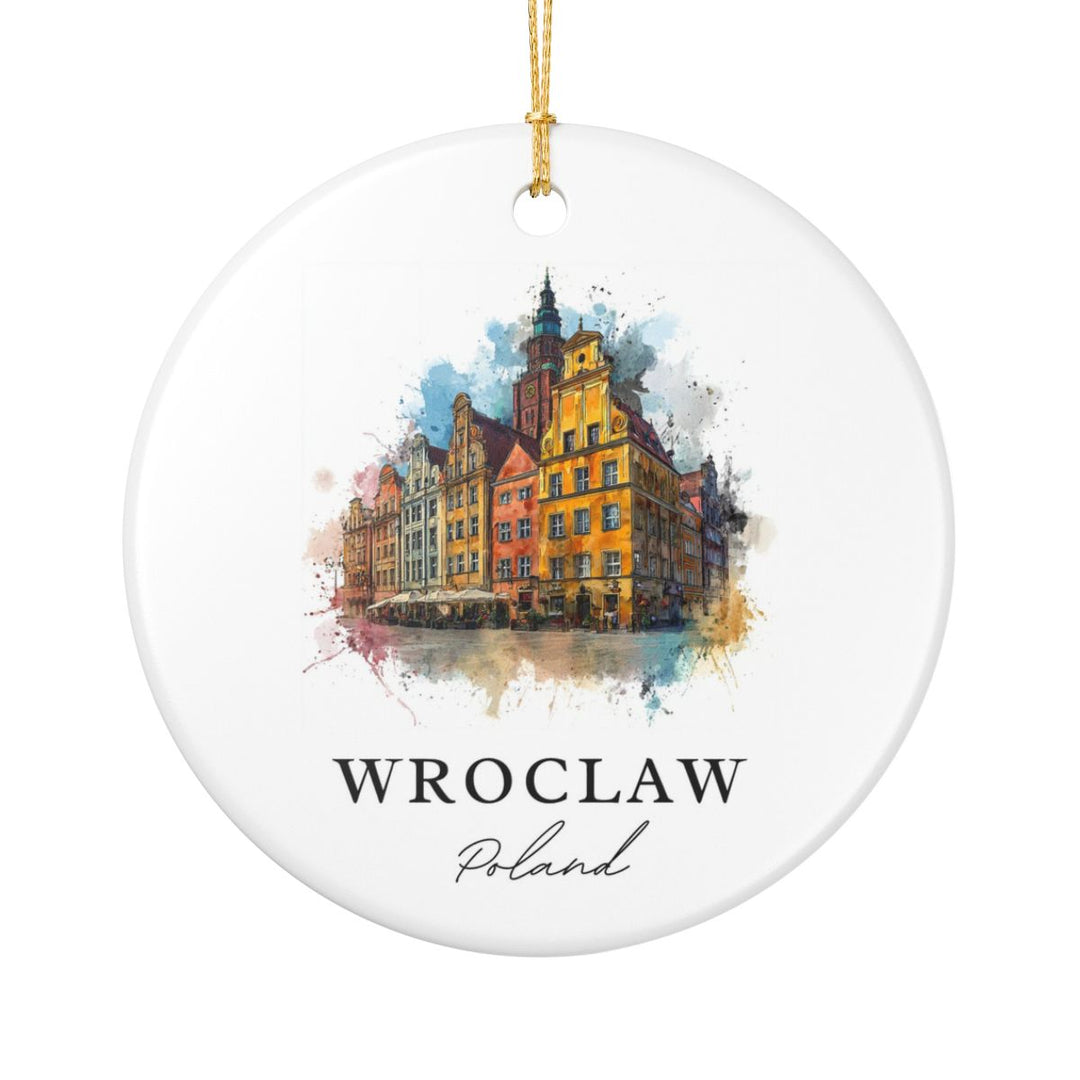 Wroclaw Poland Ornament: Unique Wroclaw Poland Souvenir, Wroclaw Poland Xmas Decor, and Authentic Wroclaw Poland Gift