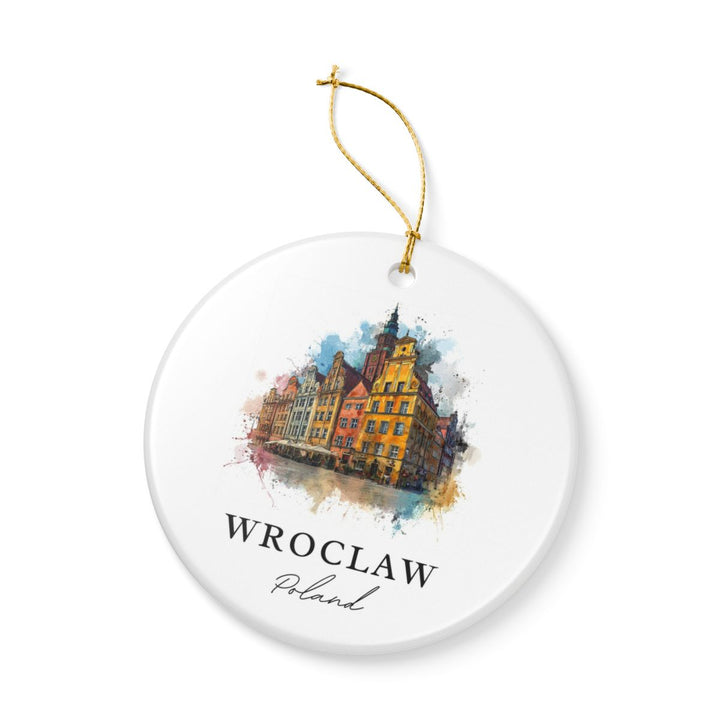 Wroclaw Poland Ornament: Unique Wroclaw Poland Souvenir, Wroclaw Poland Xmas Decor, and Authentic Wroclaw Poland Gift