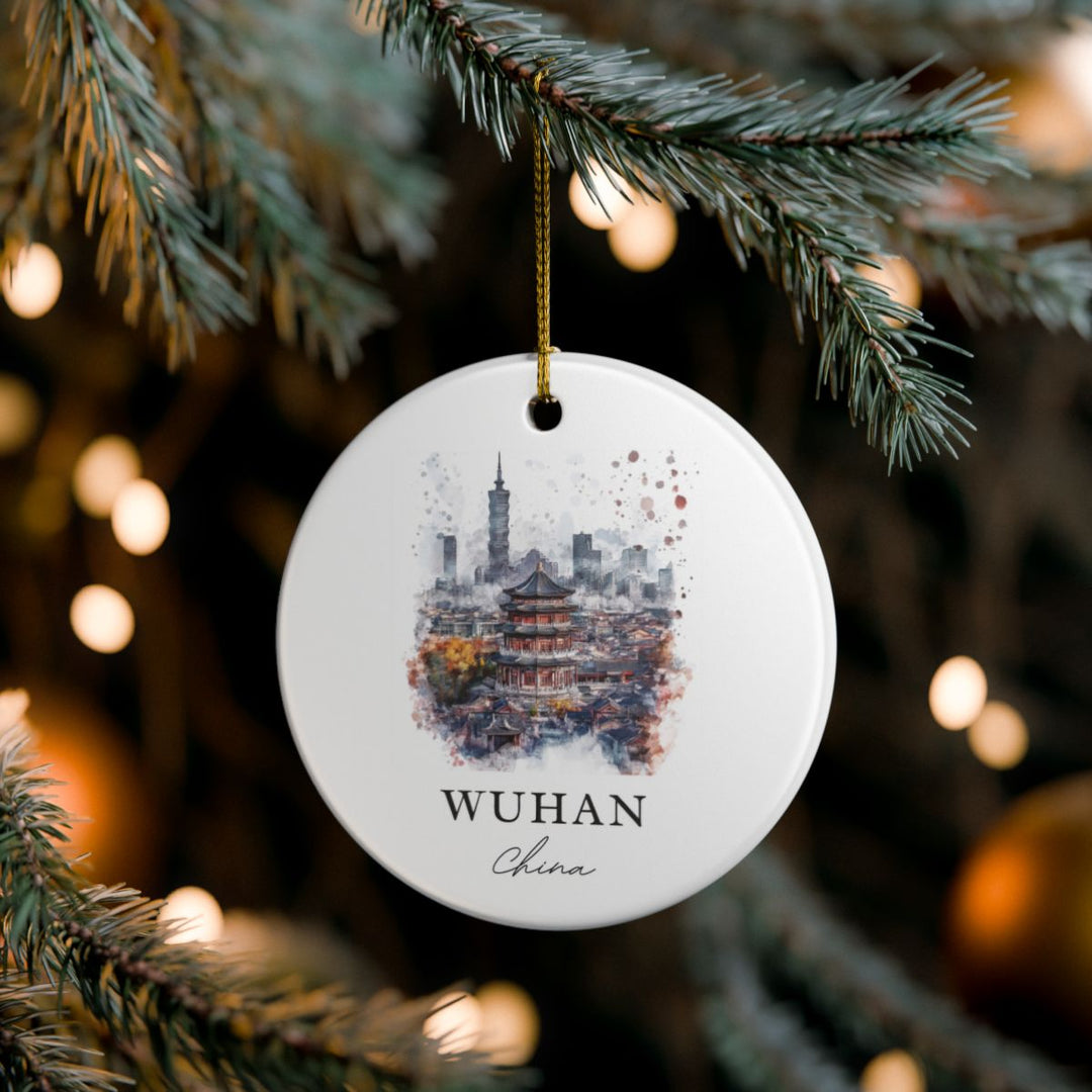 Wuhan China Ornament: Unique Wuhan China Souvenir, Wuhan China Xmas Decor, and Authentic Wuhan China Gift