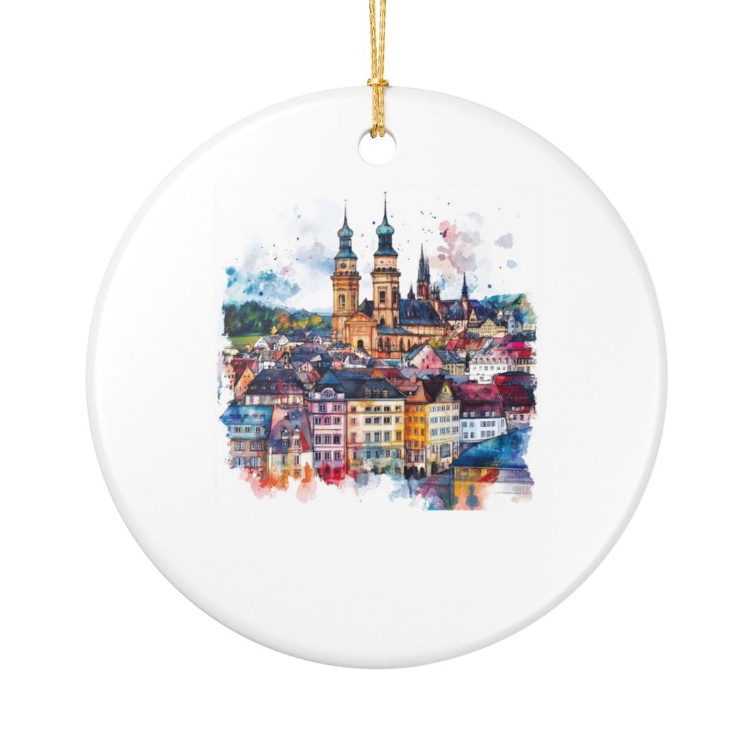 Wurzburg Ornament: Unique Wurzburg Souvenir, Wurzburg Xmas Decor, and Authentic Wurzburg Gift