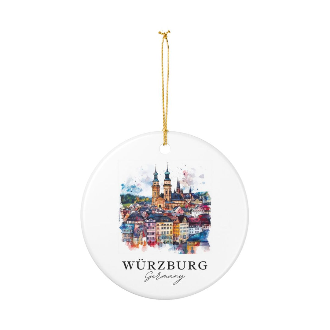 Würzburg Germany Ornament: Unique Würzburg Souvenir, Würzburg Germany Xmas Decor, and Authentic Würzburg Gift