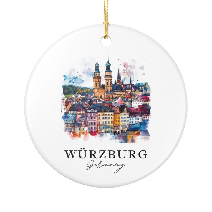 Würzburg Germany Ornament: Unique Würzburg Souvenir, Würzburg Germany Xmas Decor, and Authentic Würzburg Gift
