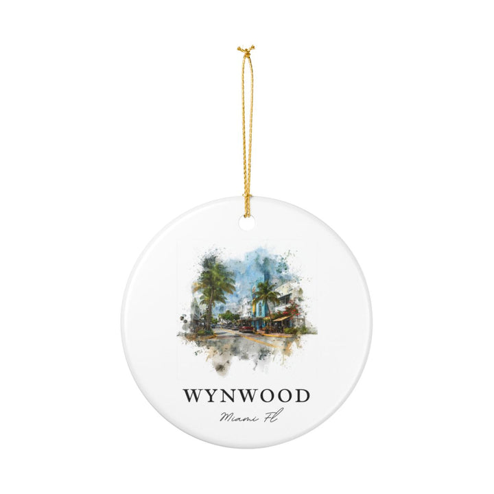 Wynwood Miami FL Ornament: Unique Wynwood Miami Souvenir, Wynwood Miami Florida Xmas Decor, and Authentic Wynwood Miami Gift