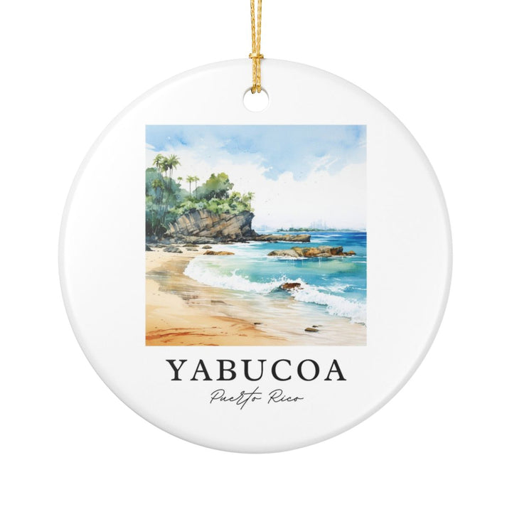 Yabucoa Puerto Rico Ornament: Unique Yabucoa Souvenir, Yabucoa Puerto Rico Xmas Decor, and Authentic Yabucoa Gift