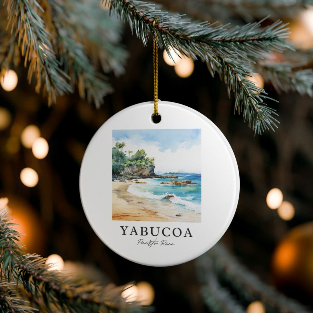 Yabucoa Puerto Rico Ornament: Unique Yabucoa Souvenir, Yabucoa Puerto Rico Xmas Decor, and Authentic Yabucoa Gift