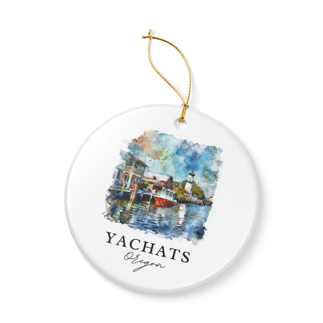 Yachats Oregon Ornament: Unique Yachats Oregon Souvenir, Yachats Oregon Xmas Decor, and Authentic Yachats Oregon Gift