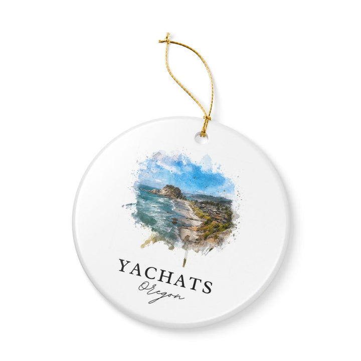 Yachats Oregon Ornament: Unique Yachats Oregon Souvenir, Yachats Oregon Xmas Decor, and Authentic Yachats Oregon Gift