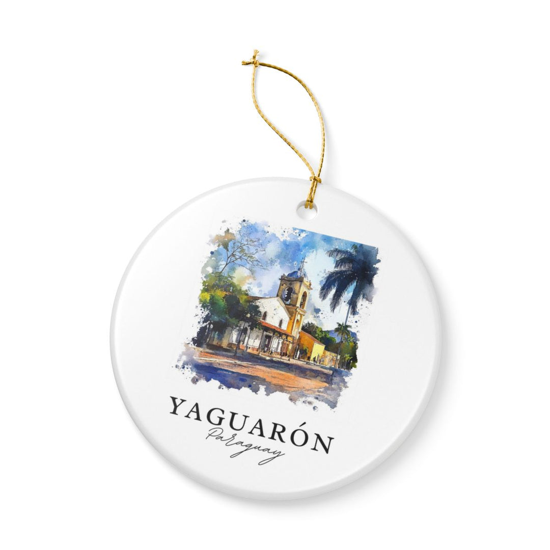 Yaguarón Paraguay Ornament: Unique Yaguarón Paraguay Souvenir, Yaguarón Paraguay Xmas Decor, and Authentic Yaguarón Paraguay Gift