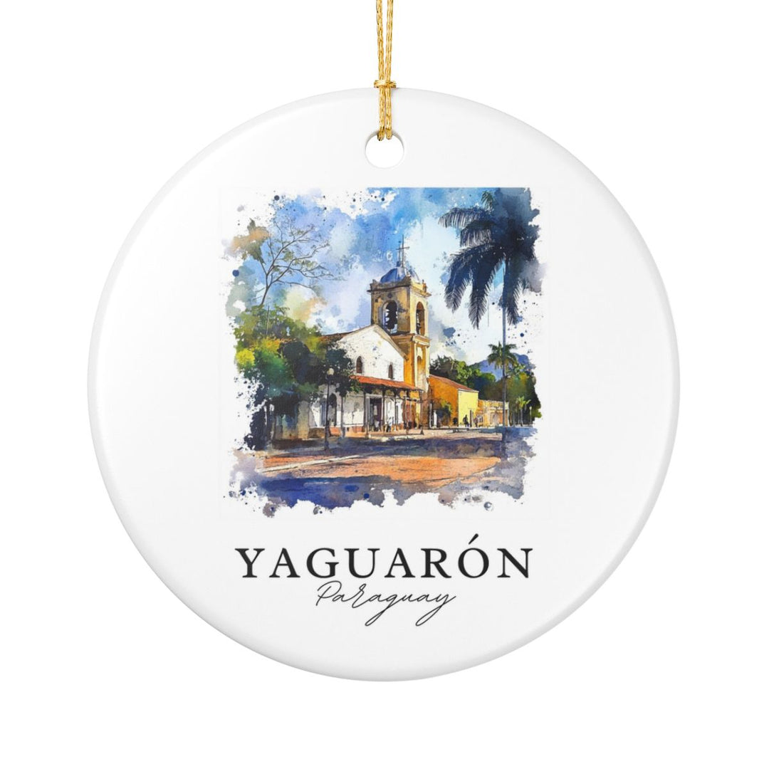 Yaguarón Paraguay Ornament: Unique Yaguarón Paraguay Souvenir, Yaguarón Paraguay Xmas Decor, and Authentic Yaguarón Paraguay Gift