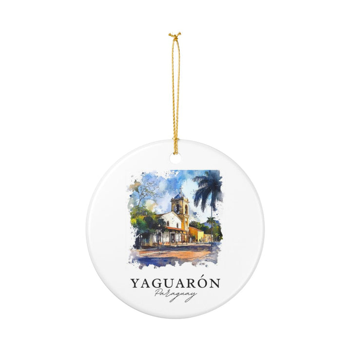 Yaguarón Paraguay Ornament: Unique Yaguarón Paraguay Souvenir, Yaguarón Paraguay Xmas Decor, and Authentic Yaguarón Paraguay Gift
