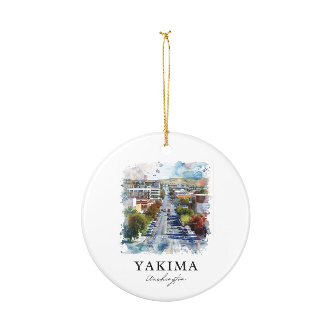 Yakima Washington Ornament: Unique Yakima Souvenir, Yakima Washington Xmas Decor, and Authentic Yakima Gift
