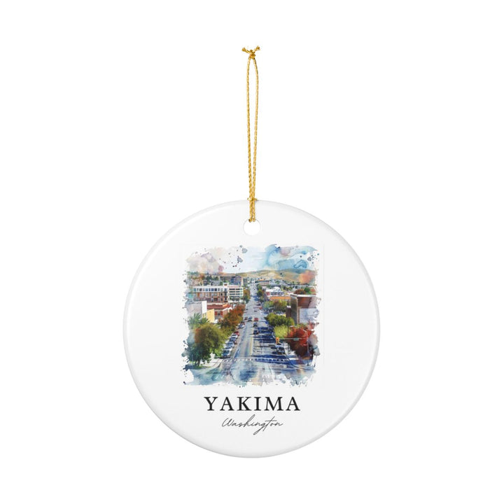 Yakima Washington Ornament: Unique Yakima Souvenir, Yakima Washington Xmas Decor, and Authentic Yakima Gift