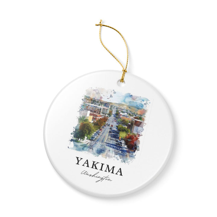 Yakima Washington Ornament: Unique Yakima Souvenir, Yakima Washington Xmas Decor, and Authentic Yakima Gift
