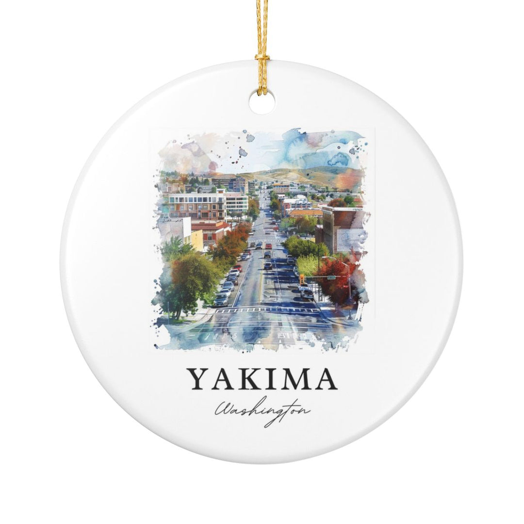 Yakima Washington Ornament: Unique Yakima Souvenir, Yakima Washington Xmas Decor, and Authentic Yakima Gift